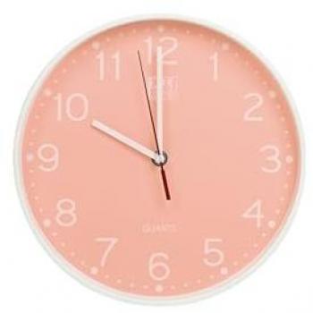 Reloj de Pared Silencioso Oxford Calm 25cm Color Naranja Melocotón