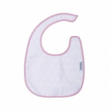 Babero Cuadrado Con Velcro Pic Rosa/Circulo 20X26 Cm