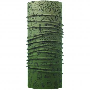 Original Buff 115216.846.10.00 Tubular de Microfibra, Hombre, Verde, Talla Única