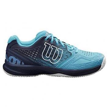 Wilson Kaos Comp 2.0, Zapatilla de Tenis para Todo Tipo de Terreno, tenistas de Cualquier Nivel para Hombre, Azul/Azul Claro/Blanco, 42 EU