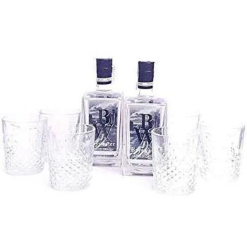BAYSWATER 2 Botellas + CAJA DE 6 VASOS DE REGALO DE RUMCHATA