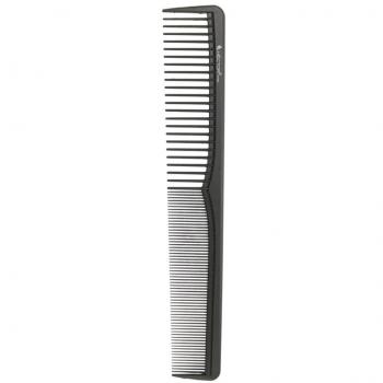 EPIC PROFESSIONAL Peine de Dientes Anchos Carbonite 0.31 Libras, Peine Húmedo, Dresser con Dientes Anchos, Color Negro