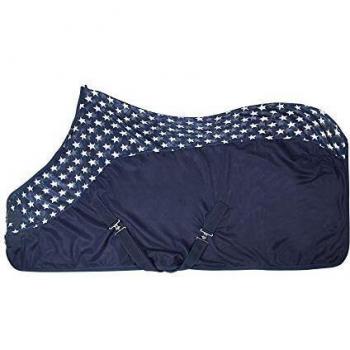 PFIFF Stella - Manta antimoscas, Color Azul y Blanco, Azul/Blanco, 115 cm