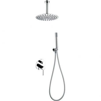 Conjunto de ducha empotrado monomando Thalos Stick cromado Imex Products