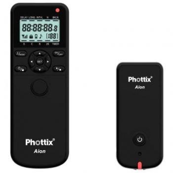Phottix Aion - Mando a distancia para cámaras digitales Canon, negro