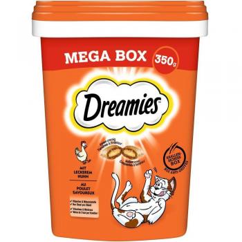 Catisfactions Megatub Snacks para Gatos - Sabor Pollo, Pack Doble (2 x 350 g)