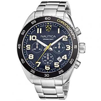Reloj Nautica Napkbs227 Cronógrafo Plateado 46mm Unisex