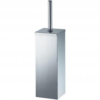 Haceka Mezzo Chrome Escobillero W.C. + Soporte para Colgar, Metal, Gris, 9.2x10.8x37.3 cm