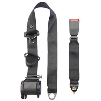 Cinturón de seguridad enrollable de 3 puntos JBM 51266 para autocares, longitud hebilla: 280mm, longitud de la correa: 2900mm, cumple con E4-16R-043627
