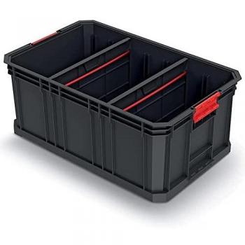 Caja de transporte para herramientas, modular con paredes separadas, capacidad de carga de hasta 50 kg