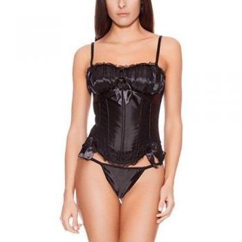 Intimax, Corset Talia Negro - Corsé sin mangas para mujer, color negro, talla 5XL