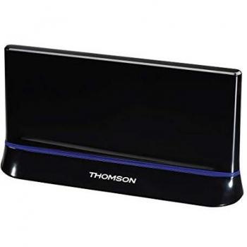Thomson Antena DE Habitación ANT1538 - Antena de TV/Radio HDTV / 3D DVB-T/DVB-T2 Activa con Amplificador de señal de Rendimiento 45
