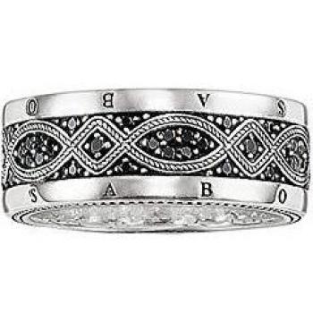 Thomas Sabo TR2006-051-11 - Anillo de plata de ley y circonita cúbica