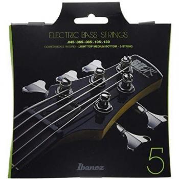Ibanez IEBS5C 5-String Bass Guitar Strings - Light Top Medium Bottom, Silver