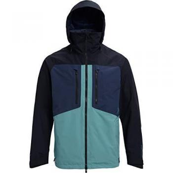 Burton ak Gore-Tex Swash - Chaqueta de snowboard para hombre, HW19, Hombre, color gris oscuro/azul, tamaño large