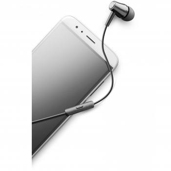Auriculares In-Ear Mono Cellularline Negros - 1 Par, Conector Jack 3.5mm, Ideal para Oficina