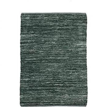 Alfombra de salón SKIN Cuir - 120 x 170 cm, piel trenzada azul gris