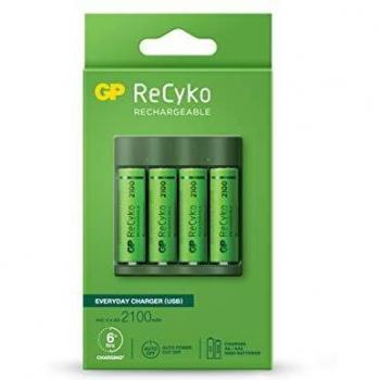 CARGADOR PILAS AA/AAA CON 4 PILAS AA CARGA USB