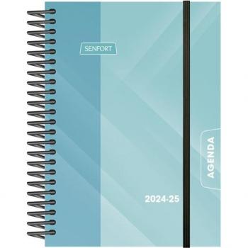 Agenda Escolar 2024-2025 Senfort Catalán Student Prisma Espiral Tapa PP D/P 120x170 con Goma Turquesa A6 1 Día por Página