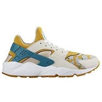 Nike Air Huarache Run PA Zapatillas de running, Hombre, Blanco / Azul / Amarillo, 40 1/2