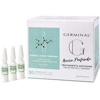Germinal Deep Action Anti-Aging Ampoules for Mixed and Oily Skin, 30 x 1.5 ml