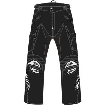 O'Neal Baja Pantalones, Unisex-Adult, Negro Y Blanco, 28