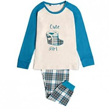 Pijama Manga Larga Limitada Azul para Niña Admas