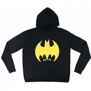 Sudadera Larga Batman Estampada Negra para Hombre - Estilo Largo