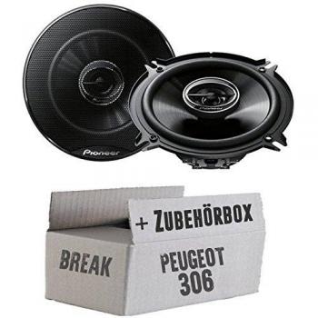 Peugeot 306 Break Heck - Pioneer TS-G1332i - 13cm 2-Wege Koax Lautsprecher - Einbauset