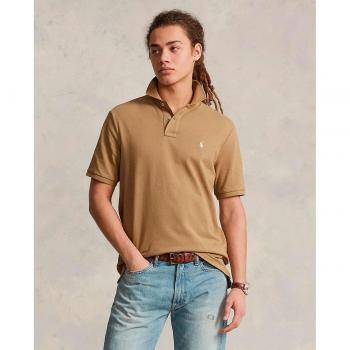 Polo Ralph Lauren Regular Fit Cotton Piqué Men's Polo Shirt in Beige