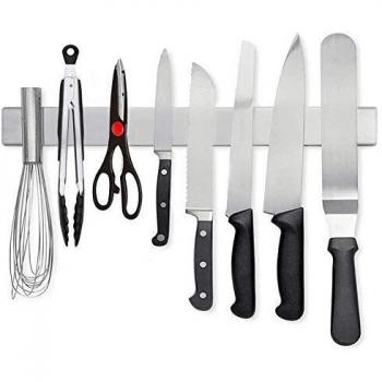 Soporte magnético para cuchillos para pared, barra magnética de acero inoxidable, organizador de utensilios de cocina
