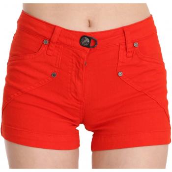 Orange Mid Waist Cotton Denim Mini PLEIN SUD - IT36 | XS