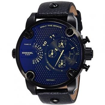 Diesel Men's The Daddies Series Multifunction, Black-Tone Stainless Steel Watch, DZ7257