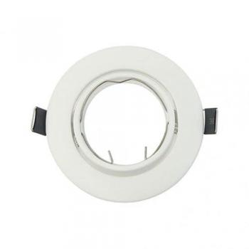 Aro empotrable basculante redondo GU10 Magura - Diseño moderno, incluye portalamparas, dimensiones 2.5x9x9 cm, corte 7