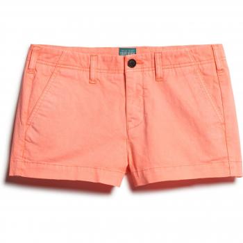 Short Chino Vintage para Mujer Superdry - Casual, Algodón, Color Naranja