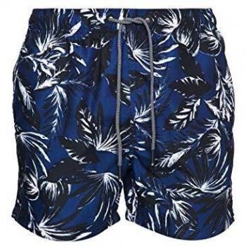 Superdry Hombre Bañador Edit Azul Marino con Palmeras Edit XXL