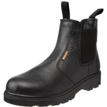 Sterling Safetywear SS600SM - Calzado de protección de cuero para hombre, color Negro, talla 45
