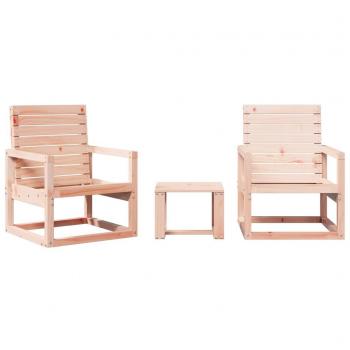 vidaXL 3 Piece Garden Lounge Set Solid Wood Douglas