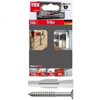 TOX Taco universal Trika 10x61 mm + tornillo, 4 piezas, 011701161