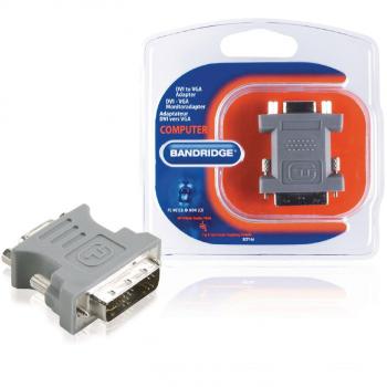Adaptador de Cable VGA (D-Sub) a DVI-A Bandridge BCP146 con Chapado de Níquel