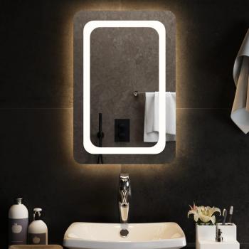 Espejo de Baño con LED vidaXL, dimensiones 40 x 60 cm, 40 x 70 cm, 50 x 80 cm, transparente