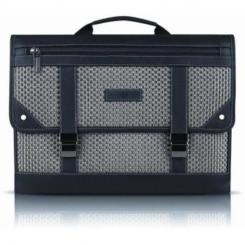 Joseph Abbound - Ten97 Hartford Messenger Tote for 15 MacBook Pro - Pewter Basket Weave