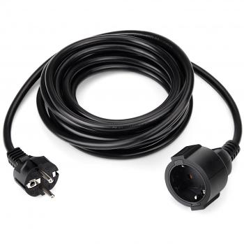SIMBR Cable Alargador de Corriente IP20 H05VV Alargador Cable de Gran Calidad 5m 10m 20m Color Negro