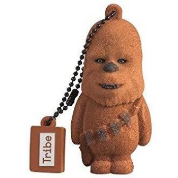 Tribe Disney Star Wars Chewbacca - Memoria USB 2.0 DE 16 GB Pendrive Flash Drive de Goma con Llavero, Color Marrón