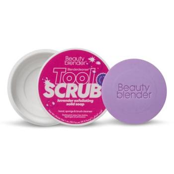 Beautyblender Lavender Tool Scrub - Solid Cleanser for Makeup Sponges and Brushes, 28.3g