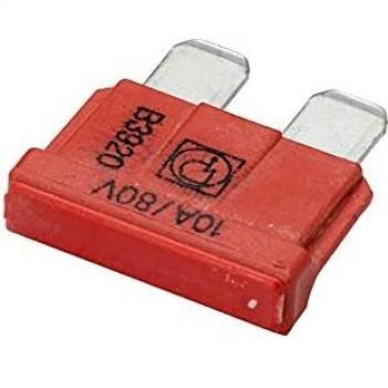 Fusible Hella 10A rojo set de 10 unidades - tensión hasta 80V modelo 8JS 711 683-232