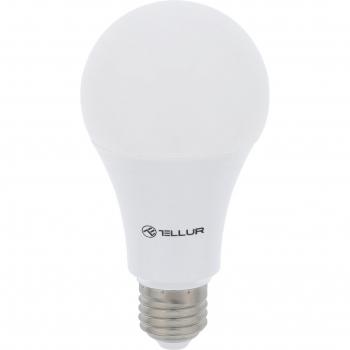 Bombilla Inteligente LED WiFi Tellur E27, 10W, 1000lm, regulable, blanco cálido, control remoto por app y voz, compatible con Alexa y Google