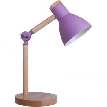 Lámpara de Escritorio BEL AIR HOME TEACHER 1xe-27 de Madera y Metal - Diseño Moderno y Elegante - Altura 47 Cm
