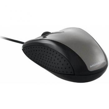 Modecom MC-M4 ratón Ambidextro USB tipo A Óptico 800 DPI en Gris y Negro