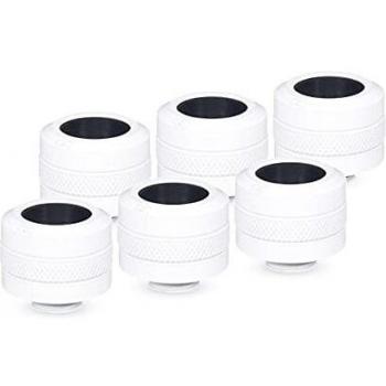 Alphacool 17484 Icicle Pro 16 mm HardTube Fitting G1/4 - White Sixpack Connection Water Cooling